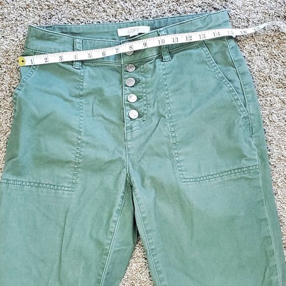 Ann Taylor Loft Green Cargo Pants - Picture 3 of 7